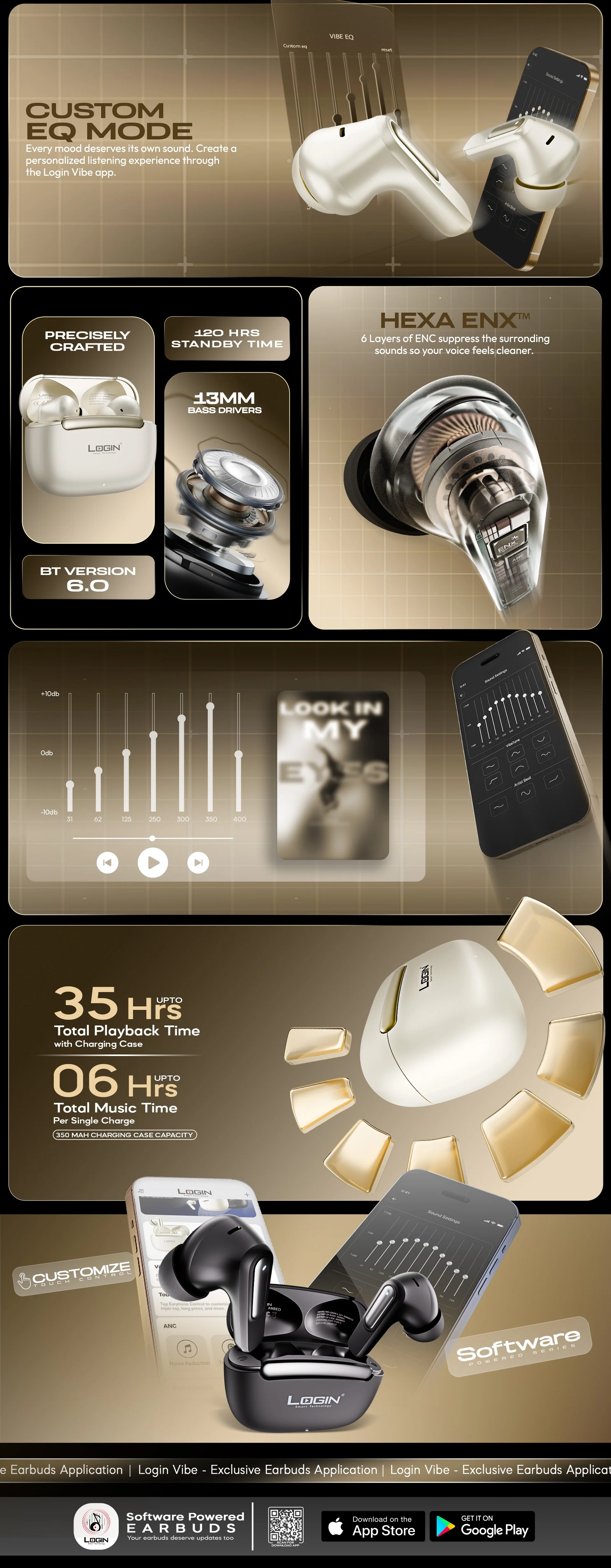 LOGIN L 221 AMBEO ENC+ANC EARBUDS